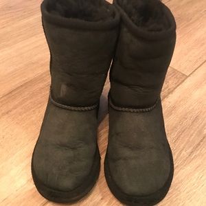 Used black Kids UGGs, size 12US